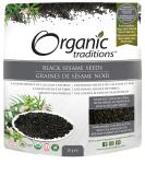 Organic Traditions Black Sesame Seeds 8 oz - High-Quality Superfood - Buy Online on GoSupps.com