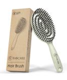 Fabcare organic hairbrush wild boar bristles round incl. Ebook - Detangler brush with double spiral spring - hairbrush without ziepen - professional degeneration for every hair type - hairbrush women (green) - Buy Online on GoSupps.com