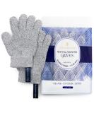 Bamboo Charcoal Detox Exfoliating Gloves | Hygienic Loofah Scrubber for Men & Women | Dead Skin Remover | 1 Pair - Buy Online on GoSupps.com