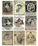 Vintage Pear's Soap Ads Collage Sheet #101 for Scrapbooking, ATC Cards, Altered Art Scrapbooking, Decoupage, Labels, Gift Tags - Buy Online on GoSupps.com