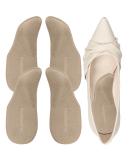 Arch Support Inserts for Plantar Fasciitis Relief - Gel Heel Cushions for Men & Women - Beige Small - Buy Online on GoSupps.com