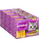 Whiskas 7+ Cat Food Poultry Selection in Sauce - 12x85g (4 Packs) | High-Quality Wet Food for Senior Cats | Shop Internationally - Buy Online on GoSupps.com