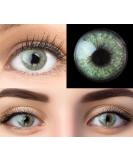 Glamlens Keira Green Contact Lenses - Natural Green Strong Coverage Silicone Hydrogel -2.50 Diopters 1 Pair (2 lenses) - International Shipping - Buy Online on GoSupps.com