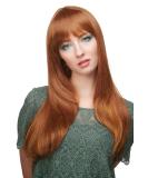 WIG ME UP 3115-30H144 Ladies Long Straight Wig - Reddish Brown with Golden Blonde Highlights | International Shipping Available - Buy Online on GoSupps.com