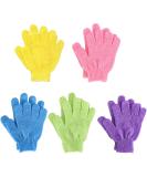 Buy Shower Gloves & Bath Gloves - Double-Sided Nylon 10 Pieces 5 Colors for Men Women & Children - International Shipping Available - Buy Online on GoSupps.com