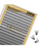 QUEWEL Individual Cluster Lashes - 320 Pcs 0.07D Curl DIY Eyelash Extensions Mix 12-18mm - Buy Online on GoSupps.com
