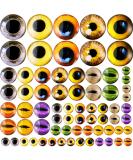 70 Pcs 40/25/16/8 mm Large Animal Glass Eye Round Cabochon Eyes Half Round Dragon Eyes Mixed Printed Round Eyes 4 Sizes Mini Animal Eye Cabochons for Art Doll Props DIY Jewelry Making (Novel Style) - Buy Online on GoSupps.com