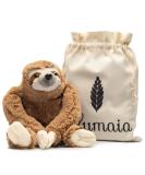 Heating Pad for Cramps - Weighted Sloth Stuffed Animal - Microwavable Pain Relief for Period Cramps - Giftable Sloth in Canvas Bag - Buy Online on GoSupps.com