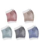 HONGXIN-SHOP Baby Knee Pads - Anti-Slip Leg Protectors 5 Pairs for Crawling Safety | Soft Cotton, Breathable, Unisex Design for 0-24 Months - Buy Online on GoSupps.com
