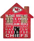 NFL Kansas City Chiefs Team Color House Sign - 12 inch | Officially Licensed Fan Creations - Buy Online on GoSupps.com