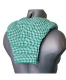 Green-White Wheat Grain Neck Pillow with Back Support | Comfort & Heat Therapy - Buy Online on GoSupps.com