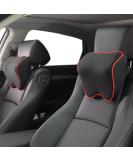 Crofy 2 Pack Car Neck Pillow, Softness Car Headrest Pillow for Driving with Adjustable Strap, 100% Memory Foam and Breathable Removable Cover, Comfortable Ergonomic Design (Red Side Rope) - Buy Online on GoSupps.com