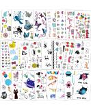 Konsait 300+ Temporary Tattoos for Kids - Animal Fruit Butterfly Monster Fairy Unicorn Panda Whale Theme - Birthday Party Favors for Boys and Girls - Buy Online on GoSupps.com