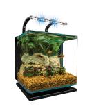 MarineLand Contour Glass Aquarium Kit with Rail Light - 3-Gallon - Buy Online on GoSupps.com