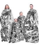 Maitys 4 Pcs Emergency Blankets - High Silver Reflective Mylar Film - Hiking & Rescue Heat Protection - Garden Greenhouse Covering - Buy Online on GoSupps.com