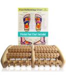 TheraFlow Large Wooden Foot Massager for Plantar Fasciitis Relief - Foot Roller for Pain Massage - Relaxation Gifts for Women and Men - Buy Online on GoSupps.com