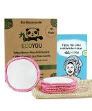 Ecoyou Smart Pads - Washable Organic Cotton 10 St. | Pink Zero Waste WattPads + Cotton W schenetz | Reusable Makeup & Skin Care Guide - Buy Online on GoSupps.com