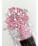 Edible Pink & White Sprinkles Luxury Mix 45g Cupcake Cake Decoration Pink Sprinkles Cake Sprinkles Mix Gold - Buy Online on GoSupps.com