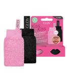Glov Kiss Kiss Set - 2 Exfoliating Lip Care Gloves for Scrubbing & Peeling Dry Cracked Lips | Ideal Lip Scrub & Massage - Buy Online on GoSupps.com