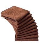 Eurow Microfiber Salon Towels - 16x29 Inches Brown - Pack of 10 - Buy Online on GoSupps.com