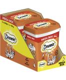 Dreamies cat snacks with chicken flavour 2x350g Crispy on the outside & creamy on the inside cat treats chicken 350 g (pack of 2) - Buy Online on GoSupps.com