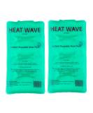 Made in USA: HEAT WAVE Instant Reusable Heat Packs   2 Medium (5x9 )  Reusable Heat Pack for Muscle Aches  Back Pain  Pain Relief  Click Heat - Premium Medical Grade 2 Count (Pack of 1) - Buy Online on GoSupps.com