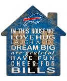 Fan Creations NFL Buffalo Bills Team Color House Sign - 12 inch (N0880-BUF) - Buy Online on GoSupps.com