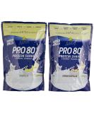 Inkospor Active Proteinshake Pro 80 Bags - 2-Pack (2 x 500g) Vanilla/Stracciatella & 1-Pack (1 x 1kg) - High Protein Shake for Fitness & Muscle Support - Buy Online on GoSupps.com