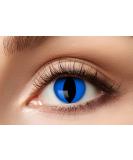 Colored Contact Lenses - Eyecatcher 84063141-600 | 1 Pair Blue for Carnival Mardi Gras & Halloween - 12 Months Wear - Buy Online on GoSupps.com