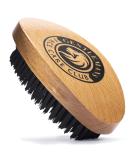 Vegan Beard Brush for Men - Synthetic Bristle, Natural Beech Wood Handle - Cruelty-Free - Buy Online on GoSupps.com