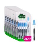 Gum Trav-Ler Interdental Brushes - ISO Size 7 | 6 Packs of 6 | Effective Tooth Cleaning & Plaque Removal | Bendable Neck for Easy Use | International Shipping Available - Buy Online on GoSupps.com