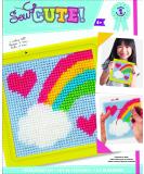 Colorbok 61904 Rainbow Learn to Sew Needlepoint Kit, 6-Inch by 6-Inch, Yellow Frame 1 PACK - Buy Online on GoSupps.com