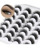Losha Lashes 14 Pairs Fluffy Cat Eye 3D False Eyelashes | Soft & Comfortable Fake Lashes for Stunning Eyes - Buy Online on GoSupps.com