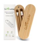 Greenable cotton swabs made of bamboo and silicone 2 Set -reusable sustainable ear sticks-Beauty make-up remover including storage-plastic-free Q-tips-Vegan & BPA-free - Buy Online on GoSupps.com