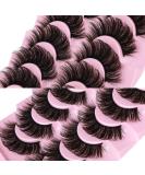 Wiwoseo 3D Faux Mink Eyelashes - 10 Pairs Natural Wispy & Fluffy 17MM Dramatic Effect - Buy Online on GoSupps.com