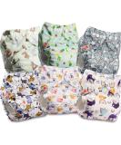 Littles and Bloomz Baby Reusable Cloth Diaper Nappy Set | Standard Popper | 6 Pack FLP2-0603 - Buy Online on GoSupps.com