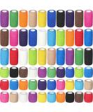 60 Rolls Self Adhesive Bandages Wrap | 30 Pack 2 x 5 Yards & 30 Pack 4 x 5 Yards Sports Bandages | Breathable Cohesive Tape for Sports Wrist Ankle | Elastic Bandage Rolls in 15 Colors - Buy Online on GoSupps.com