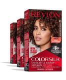 Revlon Colorsilk Permanent Hair Color - Medium Golden Brown (Pack of 3) | Ammonia-Free with 100% Gray Coverage - Buy Online on GoSupps.com
