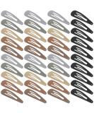 XCZYN 40 Pcs Snap Hair Clips Matte Finish Colorful Color Anti-slip Snap Clip Hair Accessories Metal Barrettes for Women Little Girls Lady Hair Styling (40 Pieces Dark Colour) 1 count (Pack of 40) Dark Color - Buy Online on GoSupps.com