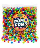 1800 Small Pom Poms Balls Craft Supplies - Assorted Colored Fuzzy Mini 1cm Pom Poms - Buy Online on GoSupps.com