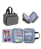 LUXJA Large Sewing Organizer with 3 Inner Sections - Gray | Versatile Pockets for Sewing Supplies | Foldable Design for Easy Storage - Buy Online on GoSupps.com