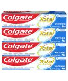 Colgate Total Whitening Toothpaste with Stannous Fluoride & Zinc - Exclusive Whitening Mint (4.8 oz, Pack of 4) - Buy Online on GoSupps.com