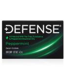 Defense Soap Peppermint Bar 4.2 oz - 100% Natural Tea Tree, Peppermint, and Eucalyptus Oil - Buy Online on GoSupps.com