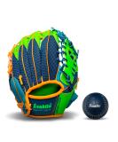Franklin Sports Teeball Recreational Series Fielding Glove with Baseball 9.5" Glove and Ball Navy/Lime/Orange - Buy Online on GoSupps.com
