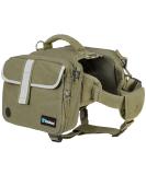 PETAMI Medium Olive Dog Saddle Bag - Travel Vest for Medium-Sized Dogs - Buy Online on GoSupps.com