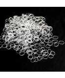 Mini Hair Rubber Bands 400pcs Clear Elastic Hair Bands Soft Hair Elastics Ties Bands for Kids Hair Braids Hair Wedding Hairstyle and More White - Buy Online on GoSupps.com