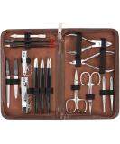 3 Swords Germany 16-Piece Manicure-Pedicure Nail Care Set - Brand Quality Since 1927 | Brown - Buy Online on GoSupps.com