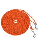 muiyrtuy Reflective Cat Leash -50FT Cable Out Escape Proof Walking Leads Yard Long Durable Safe Personalized Extender Traning Play Outdoor for Puppies/Kittens/Rabbits/Small Animals Orange 50' Orange - Buy Online on GoSupps.com