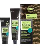 All About Curls 6N Cocoa Curlicues - Permanent Hair Color for Curly Hair | 100% Grey Coverage Nourished Curls & Protect Serum | Light Blonde with Neutral Undertone - Buy Online on GoSupps.com