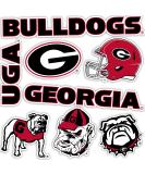 University of Georgia Sticker Bulldogs UGA Dawgs Stickers Vinyl Decals Laptop Water Bottle Car Scrapbook T2 (Type 2) - Buy Online on GoSupps.com